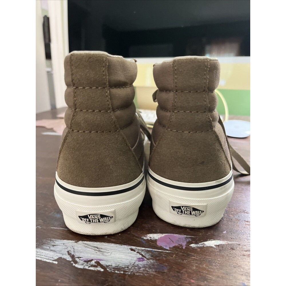 Vans Sk8-Hi Rearrange Suede Canvas High Top Shoes Green Men 9 Women 10.5 - Picture 4 of 5